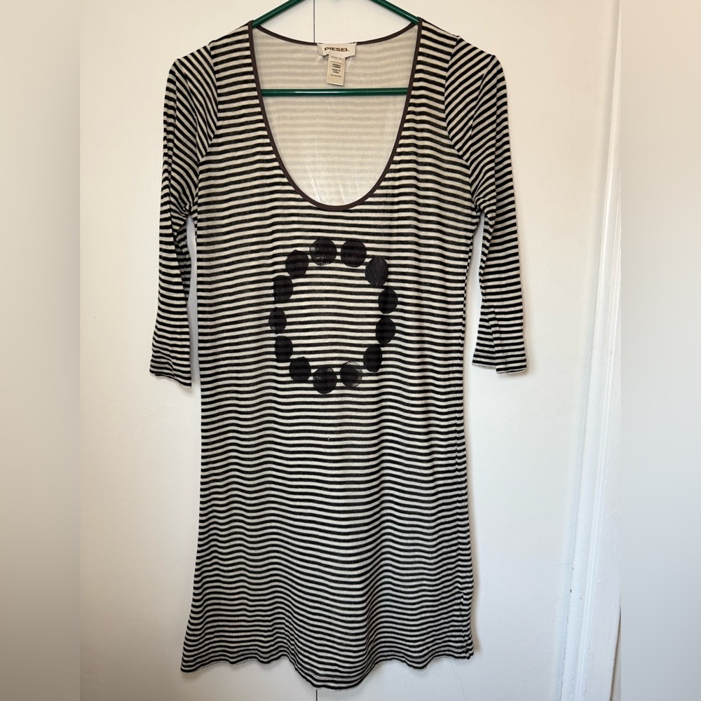 Diesel Striped Fitted Dress